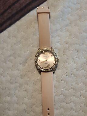 Pink Crystal Accent Women's Watch